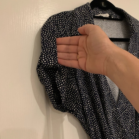 Dvf wrap dress - black and white tiny dots size 10 - Picture 4 of 4